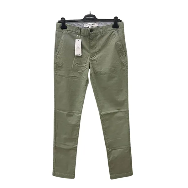 Quần Kaki Nam Lacoste Men's Slim Fit Stretch Gabardine Chino Pants Màu Xanh Rêu Size 30 - Thời trang - Vua Hàng Hiệu