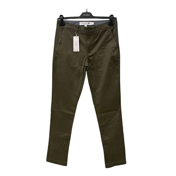 Quần Kaki Nam Lacoste Slim Fit Pants Chino Pants Zipper Fly L32 Green Khaki Màu Xanh Size 30 - Thời trang - Vua Hàng Hiệu