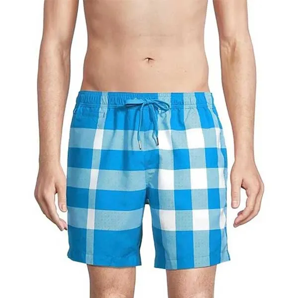 Quần Short Nam Burberry Checked 8066242 Màu Xanh Blue Size S - Thời trang - Vua Hàng Hiệu