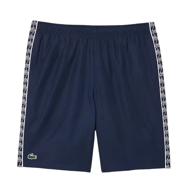 Quần Short Nam Lacoste Men's Monogram Band Tennis Shorts GH2575-10 166 Màu Xanh Navy Size S