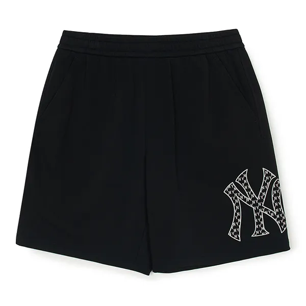 Quần Short MLB Classic Monogram Big Lux New York Yankees 3ASPM0253-50BKS Màu Đen