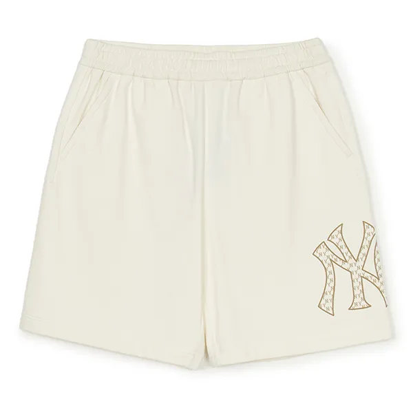 Quần Short MLB Classic Monogram Big Lux New York Yankees 3ASPM0253-50CRS Màu Kem - Thời trang - Vua Hàng Hiệu
