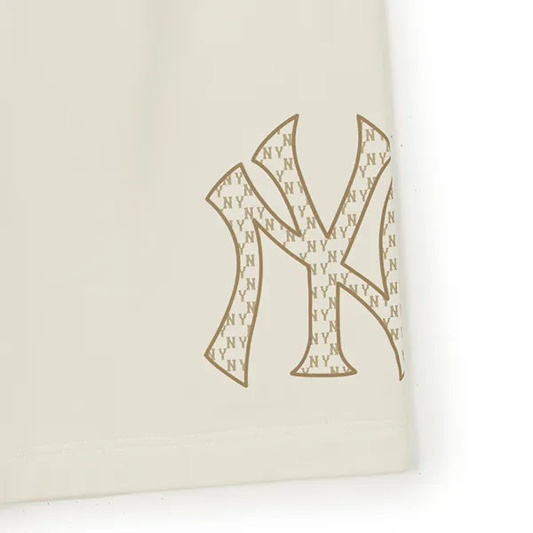Quần Short MLB Classic Monogram Big Lux New York Yankees 3ASPM0253-50CRS Màu Kem - Thời trang - Vua Hàng Hiệu
