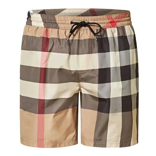 Quần Short Nam Burberry Beige Checkered Swim Shorts Màu Be Size L - Thời trang - Vua Hàng Hiệu