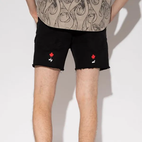 Quần Short Nam Dsquared2 Dan Comando Denim S71MU0648 STN833-900 Màu Đen Size 48