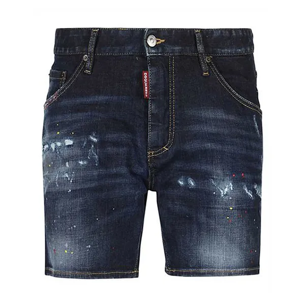 Quần Short Nam Dsquared2 Denim Dark Blue Denim S74MU0649 S30664 Màu Xanh Đậm Size 50 - Thời trang - Vua Hàng Hiệu