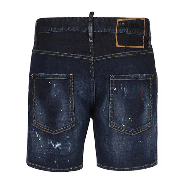 Quần Short Nam Dsquared2 Denim Dark Blue Denim S74MU0649 S30664 Màu Xanh Đậm Size 50 - Thời trang - Vua Hàng Hiệu