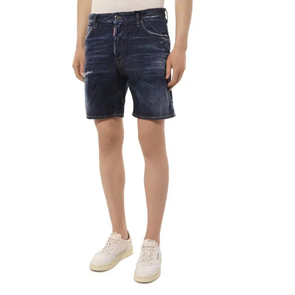 Quần Short Nam Dsquared2 Denim Dark Blue Màu Xanh Đậm Size 46 - Thời trang - Vua Hàng Hiệu