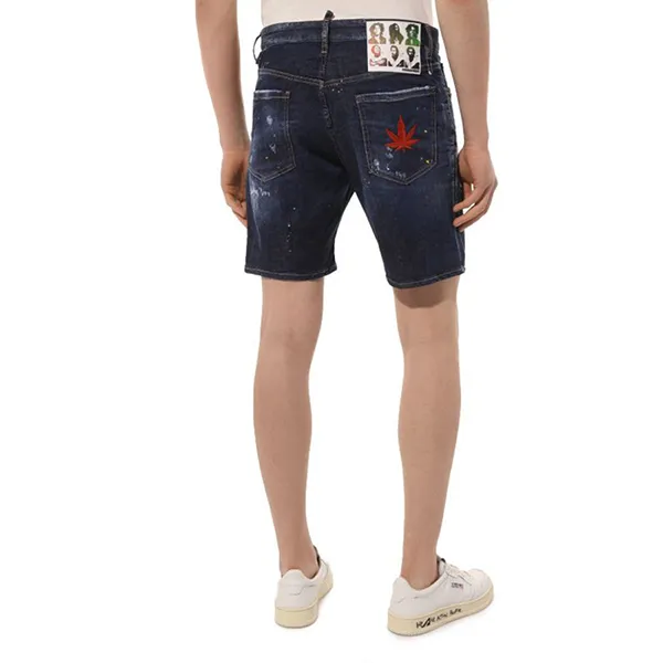 Quần Short Nam Dsquared2 Denim Dark Blue Màu Xanh Đậm Size 46 - Thời trang - Vua Hàng Hiệu