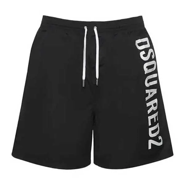 Quần Short Nam Dsquared2 Logo Boxer Swim Shorts Màu Trắng Đen Size 48 - Thời trang - Vua Hàng Hiệu
