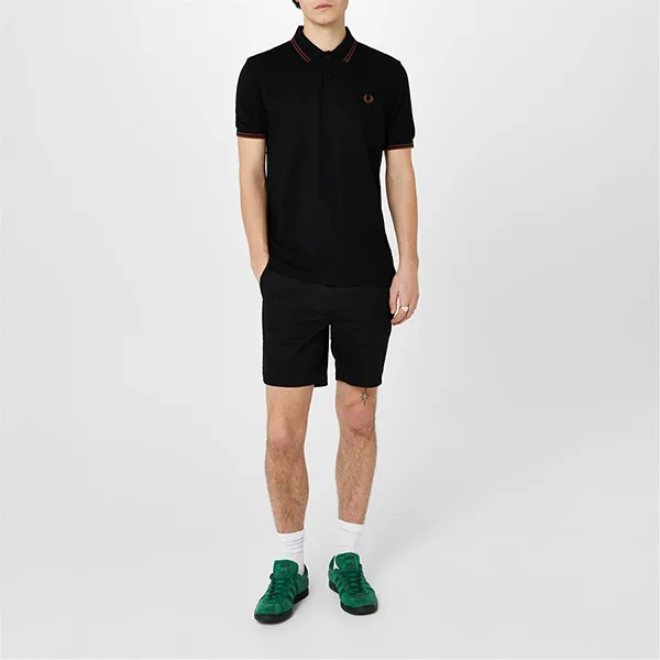 Quần Short Nam Fred Perry Men’s Classic Logo Black Màu Đen Size 30 - Thời trang - Vua Hàng Hiệu