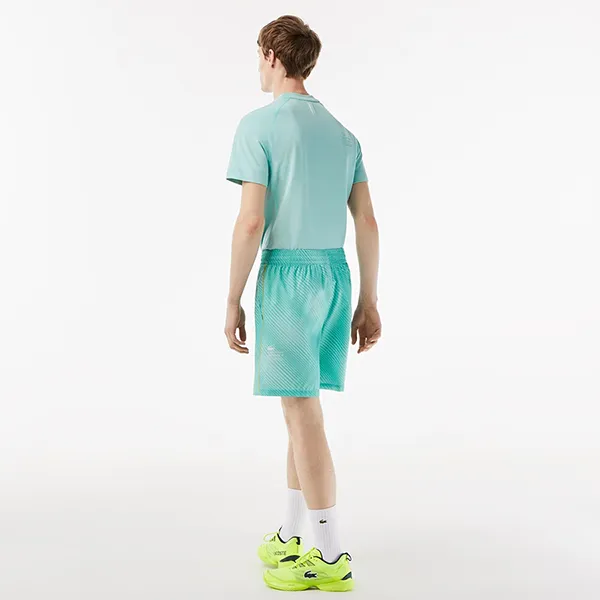 Quần Short Nam Lacoste Active Men's Relaxed Fit GH5208 H0U Màu Xanh Ngọc Size M