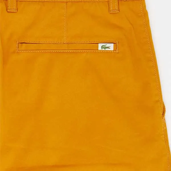 Quần Short Nam Lacoste Buttoned Shorts Màu Cam Size 33