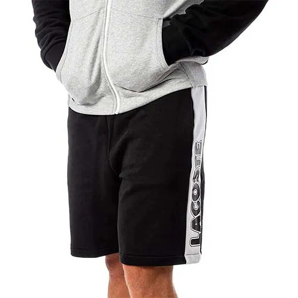 Quần Short Nam Lacoste GH1508 6KJ Cotton Màu Đen Trắng Size 3 - Thời trang - Vua Hàng Hiệu