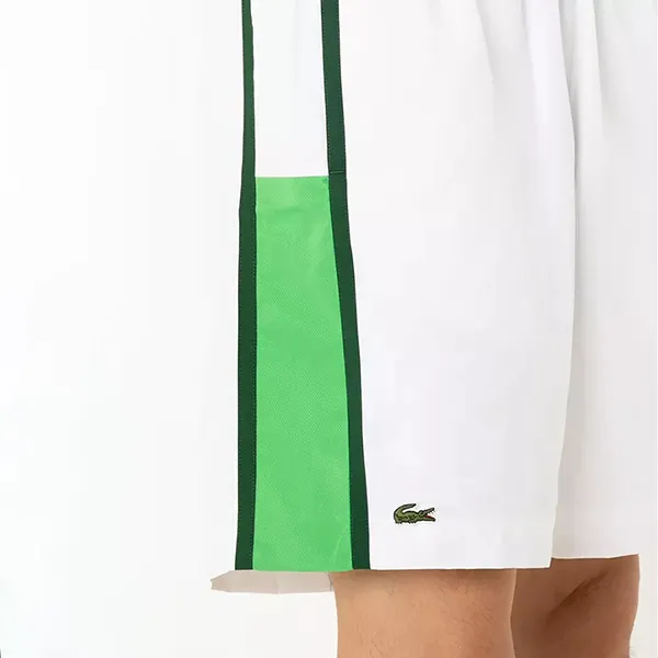 Quần Short Nam Lacoste Lightweight Colour-Block Stripe Tennis Shorts Màu Trắng Size 4 - Thời trang - Vua Hàng Hiệu