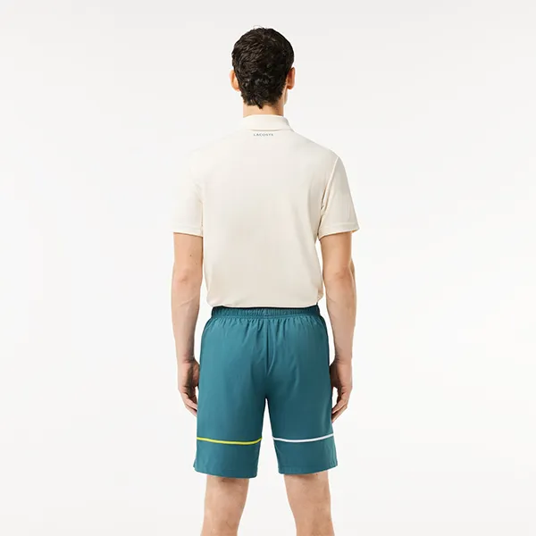 Quần Short Nam Lacoste Lightweight Tennis/Pickleball GH7460 IY4 Màu Xanh Size 2