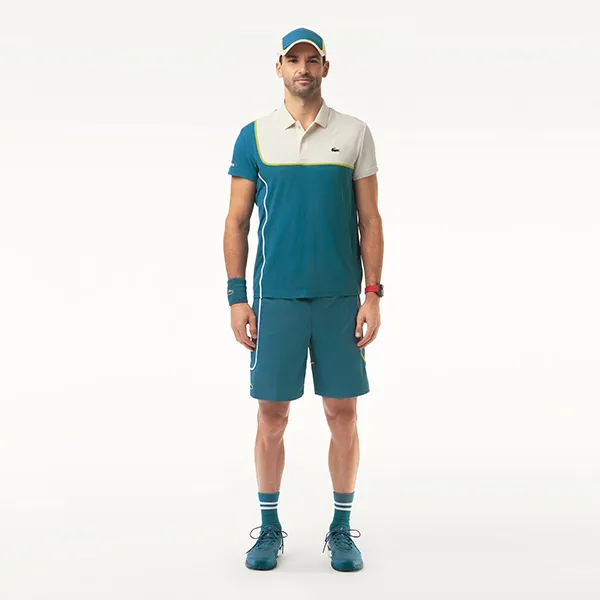 Quần Short Nam Lacoste Lightweight Tennis/Pickleball GH7460 IY4 Màu Xanh Size 2