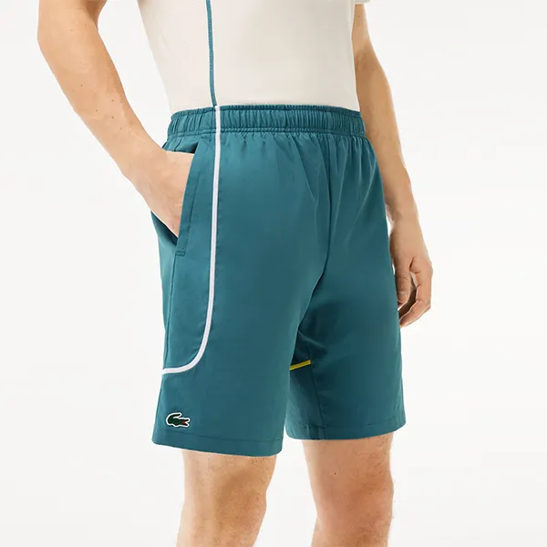 Quần Short Nam Lacoste Lightweight Tennis/Pickleball GH7460 IY4 Màu Xanh Size 2