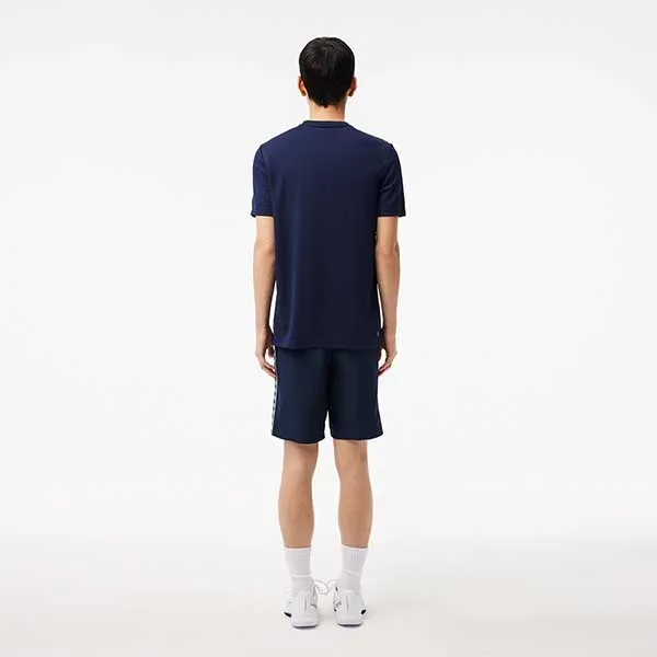Quần Short Nam Lacoste Men's Tennis Shorts Diamond Taffeta Fabric GH2575 10 166 Màu Xanh Navy Size 3