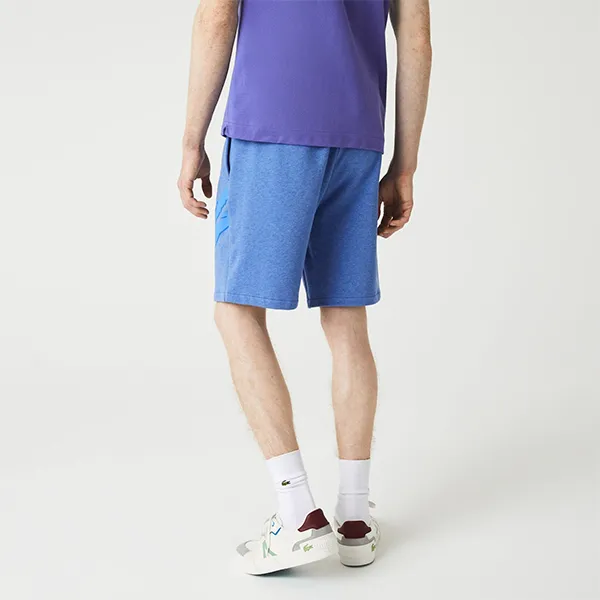 Quần Short Nam Lacoste Oversized Crocodile Print Organic Cotton GH2636 HG3 Màu Xanh Dương Size 2
