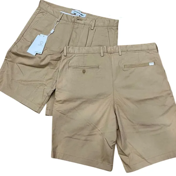 Quần Short Nam Lacoste Regular Fit FH6322 Màu Nâu Size 32