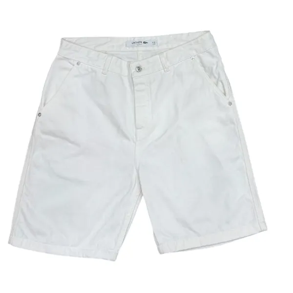 Quần Short Nam Lacoste Regular Fit Màu Trắng Size 33