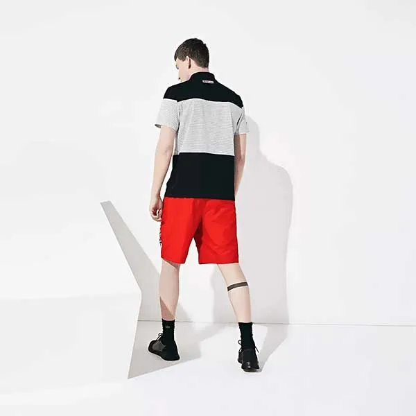 Quần Short Nam Lacoste Shorts Sport Branned Red Black GH4860-51-ATV Màu Đỏ - Đen Size 3