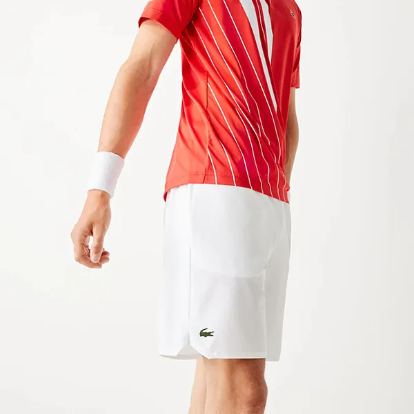 Quần Short Nam Lacoste Sport Novak Djokovic Stretch Taffeta GH4001 5ML Màu Trắng Size 4 - Thời trang - Vua Hàng Hiệu