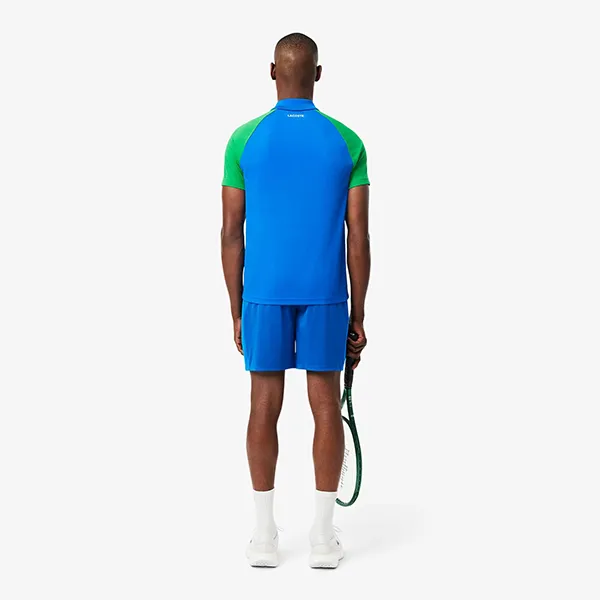 Quần Short Nam Lacoste Tennis Shorts Ultra Dry Stretch Material GH8950 51 3D3 Màu Xanh Dương Size 3