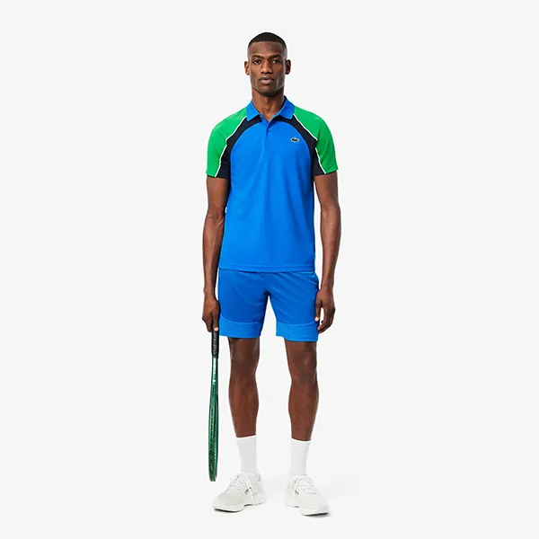 Quần Short Nam Lacoste Tennis Shorts Ultra Dry Stretch Material GH8950 51 3D3 Màu Xanh Dương Size 3