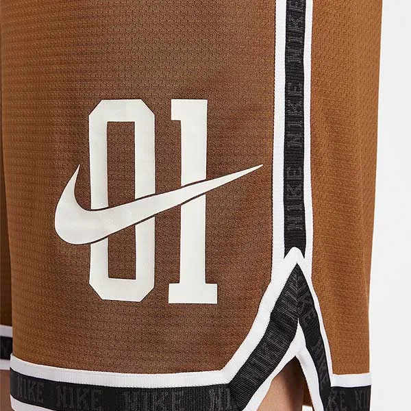 Quần Short Nam Nike Men's Dri Fit Quick Dry Basketball Shorts IB9970-281 Màu Nâu Size S (Form Âu)