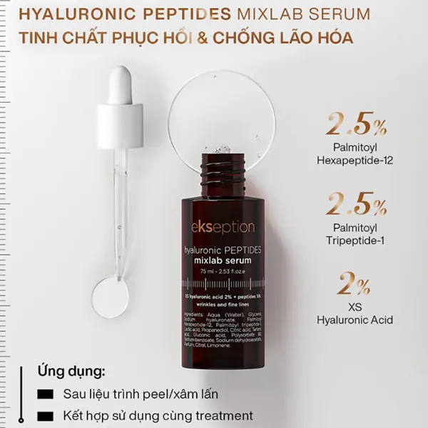 Tinh Chất Phục Hồi Và Trẻ Hóa Làn Da Ekseption Hyaluronic Peptide Mixlab Serum 75ml - Mỹ phẩm - Vua Hàng Hiệu