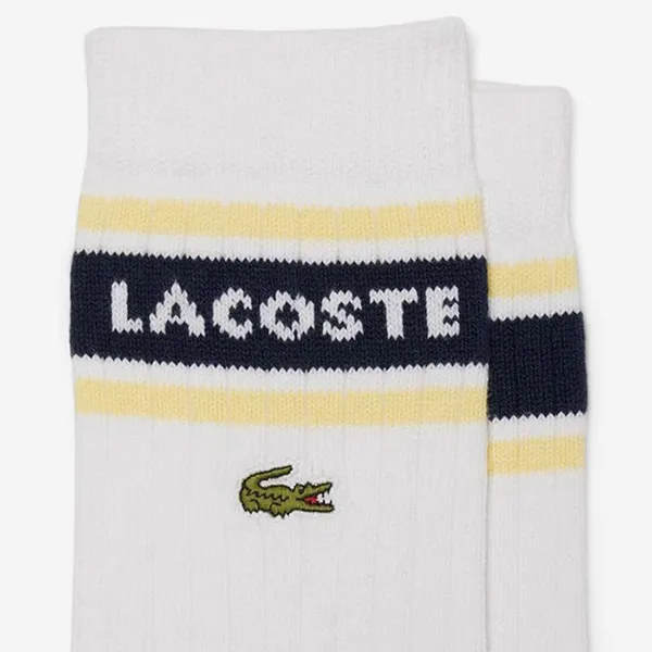 Set 2 Tất Nam Lacoste 2-Pack Ribbed Cotton Socks RA9304 51 FWY Phối Màu Size 39-42