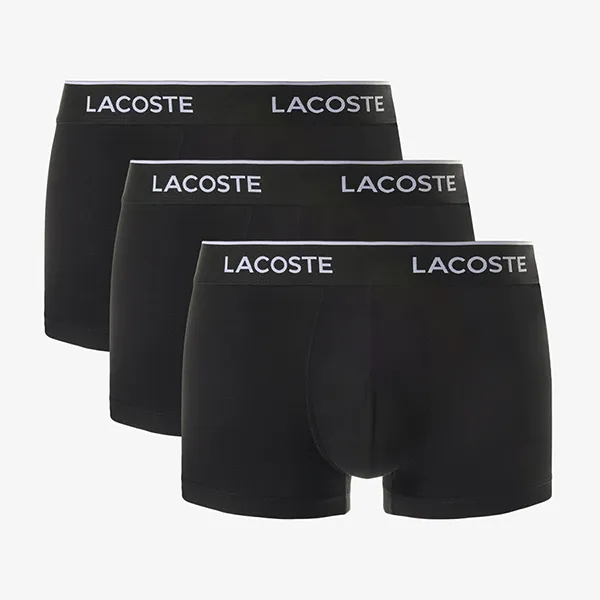 Set 3 Quần Lót Nam Lacoste Trunk 3 Pack 5H1300 031 Màu Đen Size L - Thời trang - Vua Hàng Hiệu