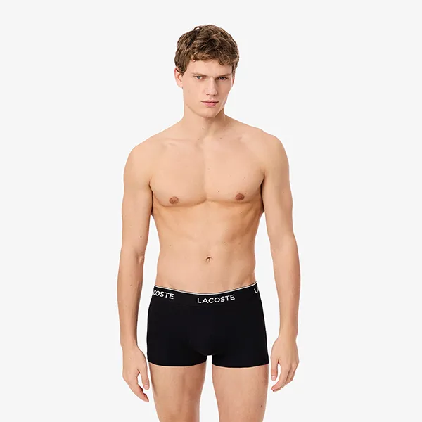 Set 3 Quần Lót Nam Lacoste Trunk 3 Pack 5H1300 031 Màu Đen Size L - Thời trang - Vua Hàng Hiệu