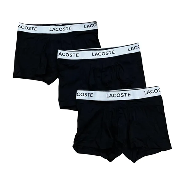 Set 3 Quần Lót Nam Lacoste Trunk 3 Pack 5H8621 Màu Đen Size S - Thời trang - Vua Hàng Hiệu