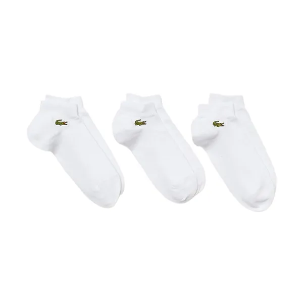 Set 3 Tất Nam Lacoste Low Cut Socks RA4183-10-Z92 Màu Trắng