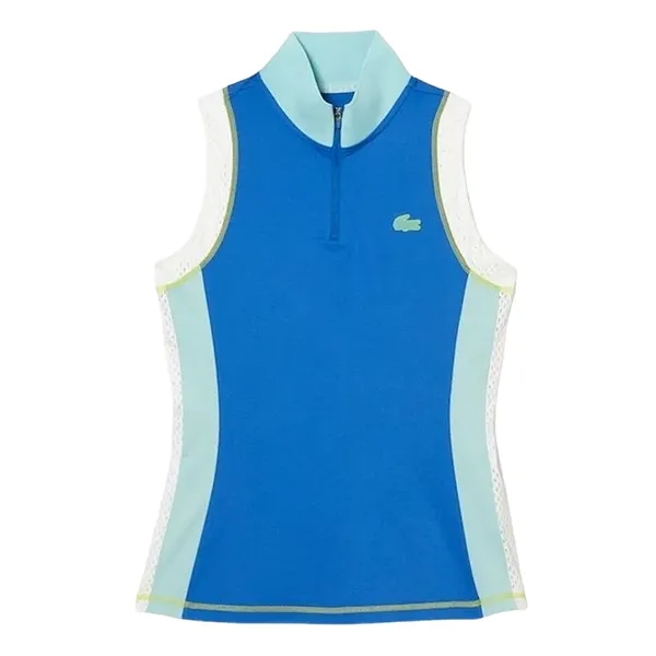 Set Áo + Chân Váy Nữ Lacoste ST90528/ JF0990 7WJ Màu Trắng - Xanh - Thời trang - Vua Hàng Hiệu