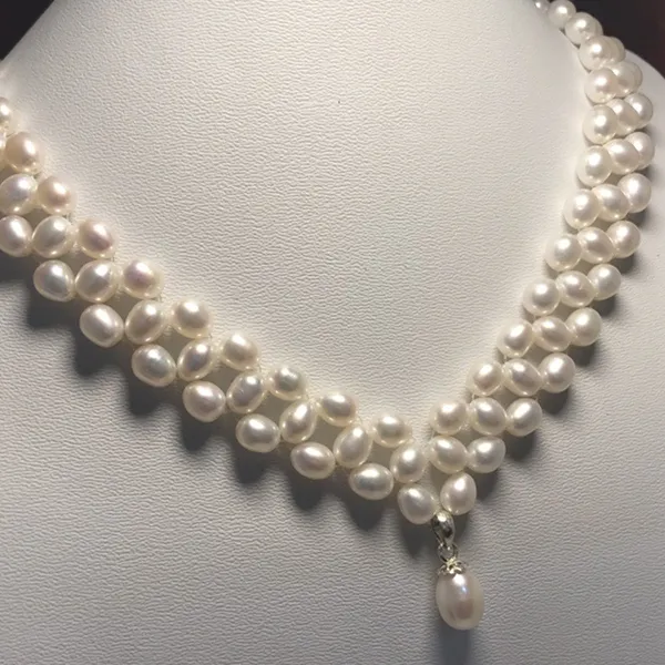Set Dây Chuyền + Vòng Đeo Tay Nữ Minh Hà Pearl Jewelry Ngọc Trai Màu Trắng