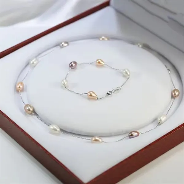 Set Dây Chuyền + Vòng Tay Nữ Kya Jewel Trendy Pearl JS6 Phối Màu - Trang sức - Vua Hàng Hiệu
