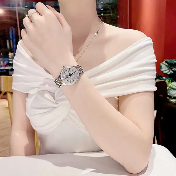 Set Đồng Hồ + Vòng Đeo Tay Nữ Christian Van Sant Alessia Silver Dial Watch – CV0291A Màu Bạc