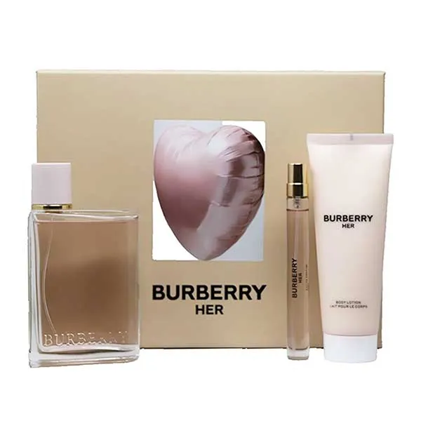 Set Nước Hoa Nữ Burberry Her Eau De Parfum 3 Piece Gift Set 3 Món - Nước hoa - Vua Hàng Hiệu