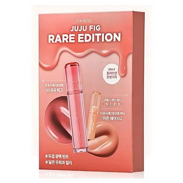 Set Son Kem Romand The Juicy Lasting Tint Rare Edition 20 Juju Fig + 02 Hidden Rare 2 Món