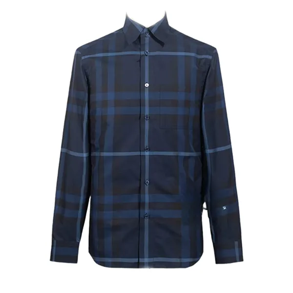 Áo Sơ Mi Nam Burberry Claverdon Long Sleeve Cotton Shirt Màu Xanh Đen Size M - Thời trang - Vua Hàng Hiệu