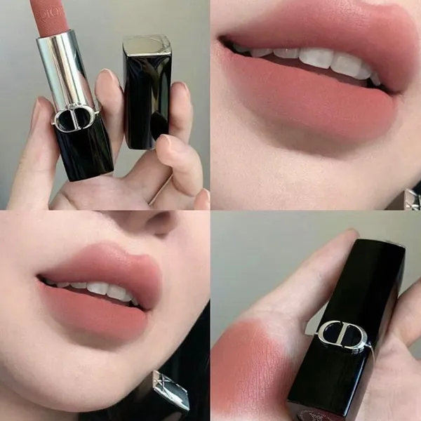 Son Dior Rouge Couture Colour Lipstick Floral Velvet 218 Rose Rose Màu Hồng Nâu