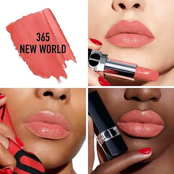 Son Dior Rouge Dior Couture Color Lipstick Satin Finish 365 New World Màu Hồng Đào - Son Môi - Vua Hàng Hiệu