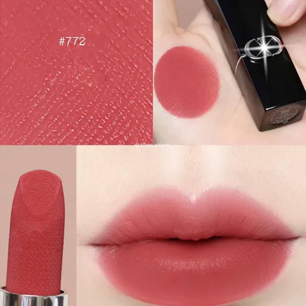 Son Dior Rouge Dior Couture Velvet 772 Classic Rosewood Màu Hồng Đất (Vỏ Beo) - Son Môi - Vua Hàng Hiệu