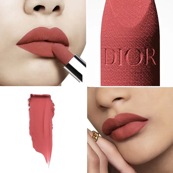 Son Dior Rouge Dior Couture Velvet 772 Classic Rosewood Màu Hồng Đất (Vỏ Beo) - Son Môi - Vua Hàng Hiệu