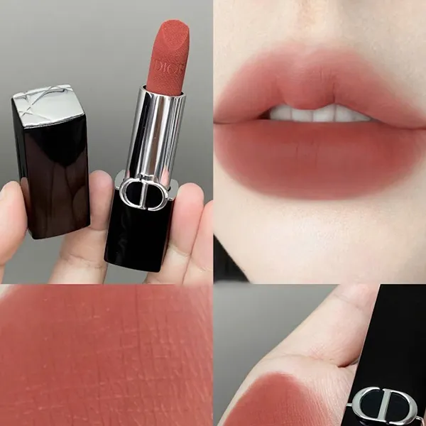 Son Dior Rouge R Velvet Finish 299 Amou Màu Hồng Nâu Đất - Son Môi - Vua Hàng Hiệu