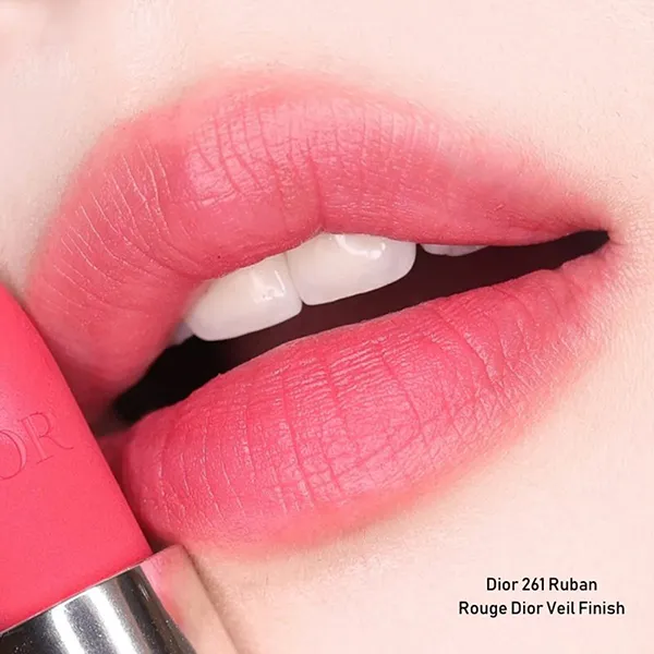 Son Dior Rouge Veil Finish 261 Ruban Màu Hồng Hoa - Son Môi - Vua Hàng Hiệu